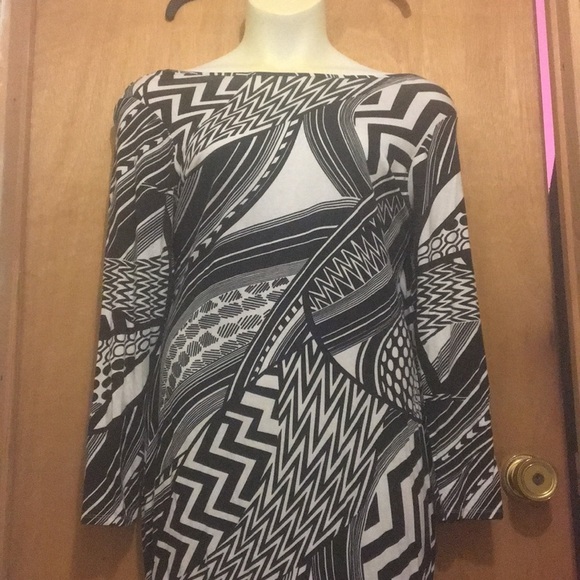 ASOS Curve black and white dress - Picture 2 of 4